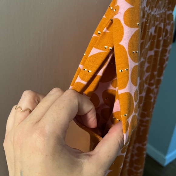 Nooworks Orange and Pink Patterned Joggers “Pebble People” - Picture 3 of 12